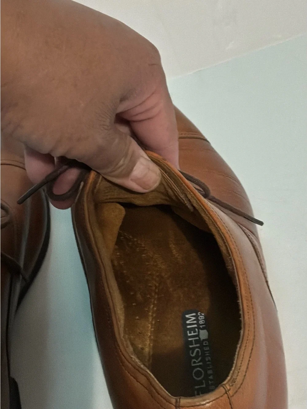 Florsheim Francisco Cognac Cap-Toe Oxford  Memory Foam Mens